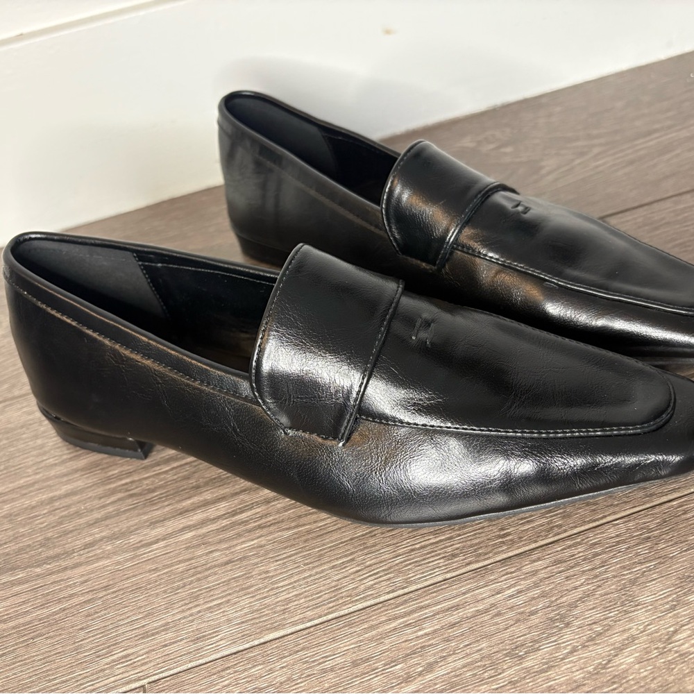 Classic Black Leather Loafers